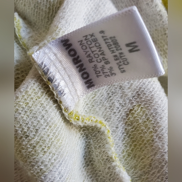 Monrow Camo Crewneck Pullover Sweatshirt - Neon Green, Gray M - Picture 5 of 5